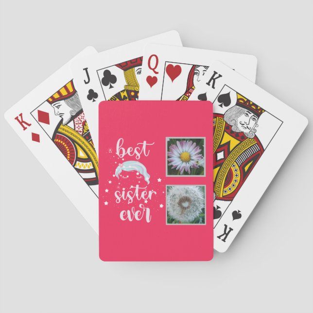 Jeu De Cartes Meilleure soeur Modèle photo (dos)