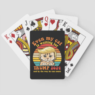 Jeu De Cartes Même mon chat attend l'habillement Trump 2024