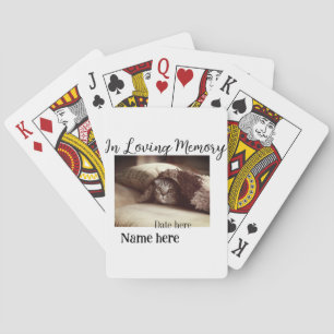 Jeu De Cartes Mémento commémoratif en souvenir affectueux ajoute