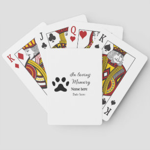 Jeu De Cartes Mémento commémoratif en souvenir affectueux ajoute
