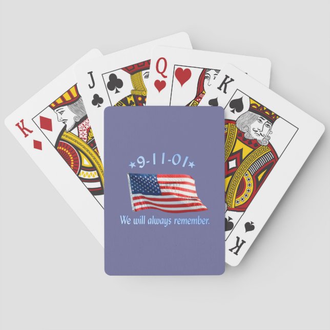 Jeu De Cartes Mémorial du 11 septembre dont nous nous souviendro (dos)