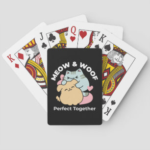 Jeu De Cartes Meow & Woof Perfect Together - Cute Cat and Dog