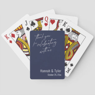 Jeu De Cartes Merci d'avoir célébré avec nous Bleu marine