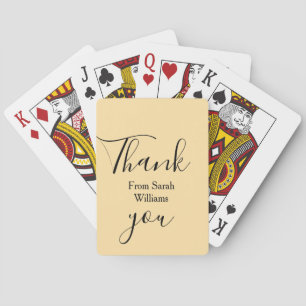 Jeu De Cartes Merci de ajouter nom pastel jaune bohème mariage