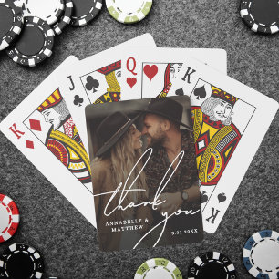 Jeu De Cartes Merci Photo Élégant