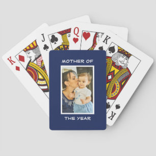Jeu De Cartes Mère De L'Année Personnalisée Photo Mommy Personna