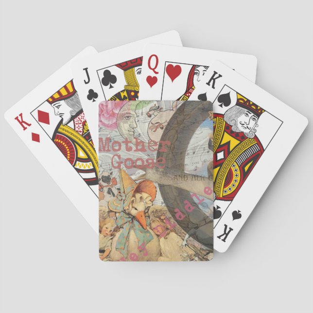 Jeu De Cartes Mère Goose Nursery Rhyme Fairy Tale (dos)