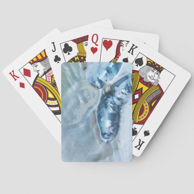 Jeu De Cartes Mère perle malaisienne sauvage (dos)