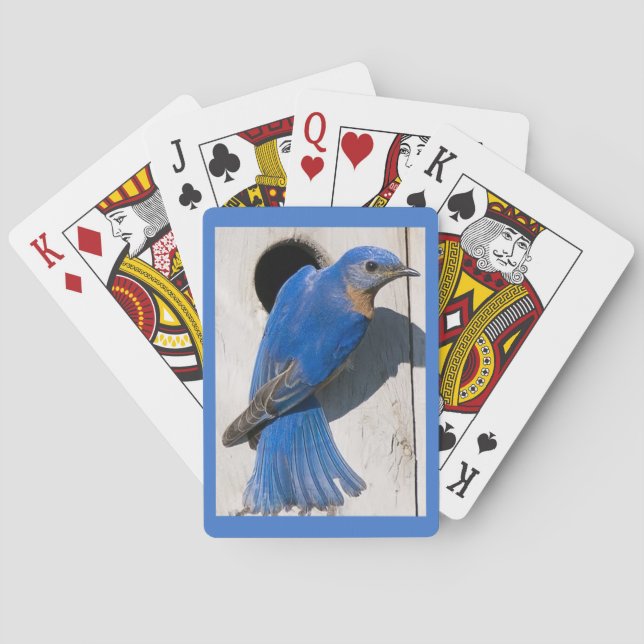 Jeu De Cartes Merle Bleu Belle Édition en Gros Caractères (dos)