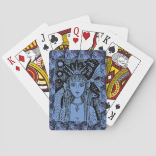 JEU DE CARTES MERMAID GOTHIQUE, SIREN DE MER NOIRE IMAGINAIRE WH