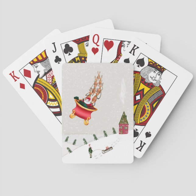 Jeu De Cartes Merry Christmas Playing Card Deck Santa Claus  (dos)