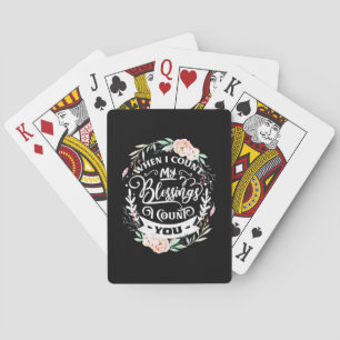 Jeu De Cartes Mes amis quand je compte ma bénédiction