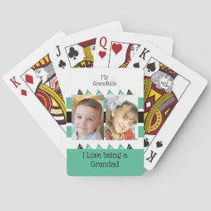 Jeu De Cartes Mes petits-enfants adorent être grand vert blanc