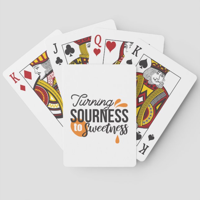 Jeu De Cartes Message de vie positif - Transformer l'acide en su (dos)