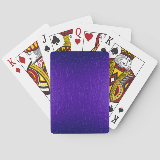 Jeu De Cartes Métal brillant et pourpre (dos)