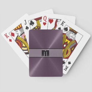 Jeu De Cartes Métal en acier inoxydable violet brillant 6