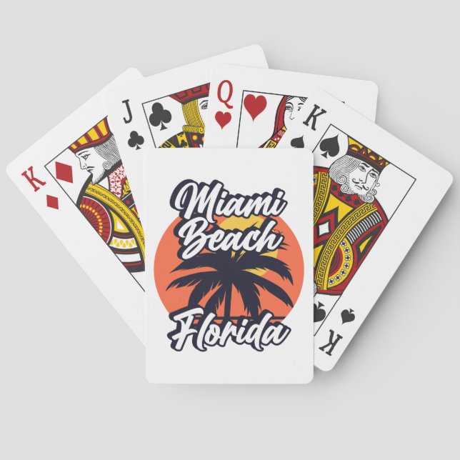 Jeu De Cartes Miami Beach, Floride (dos)
