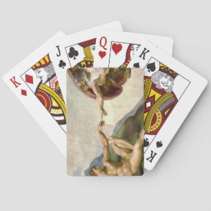 Jeu De Cartes Michelangelo Création d'Adam Art
