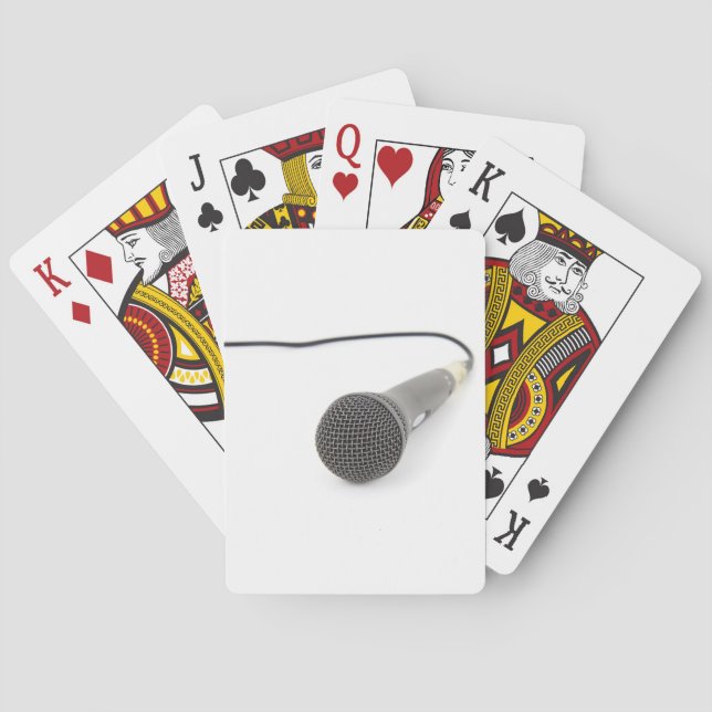 Jeu De Cartes Microphone de studio (dos)