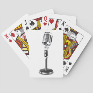 Jeu De Cartes Microphone Vintage classique