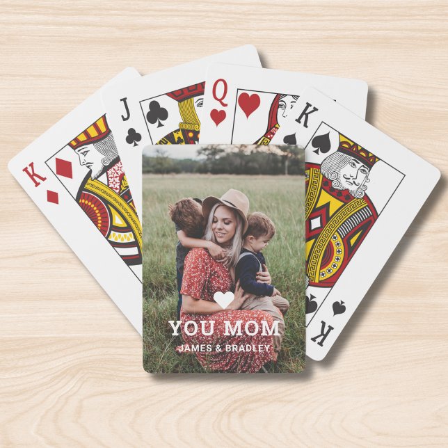 Jeu De Cartes Mignonne COEUR T'AIME MÈRE Fête des Mères Photo (Créateur téléchargé)