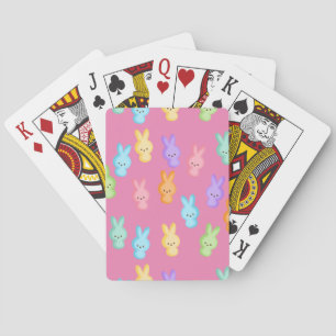Jeu De Cartes Mignonne Marshmallow Bunny de Pâques Traitements s