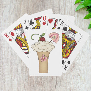 Jeu De Cartes Milkshake Avec Un Parapluie Jouer Des Cartes
