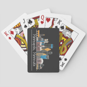 Jeu De Cartes Minneapolis, MN Skyline Cartes de jeu