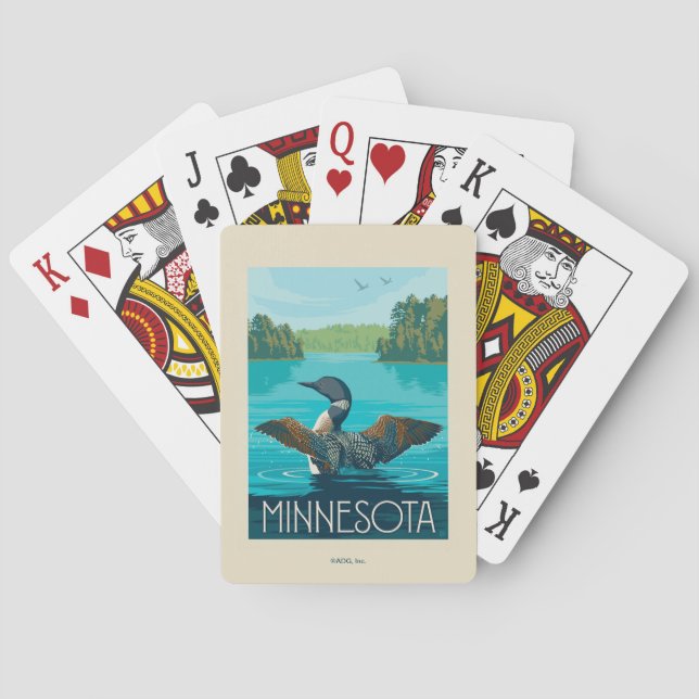 Jeu De Cartes Minnesota | Loon (dos)