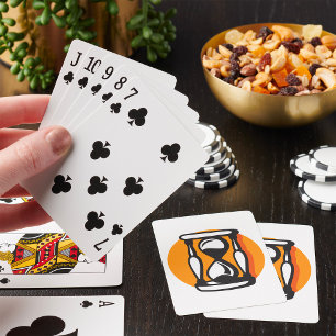 Jeu De Cartes Minuteur Rétro en forme de Sablier Temps