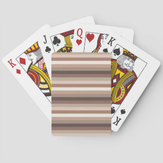 Jeu De Cartes Mocha Mousse et Accessoires Motif à bande horizont