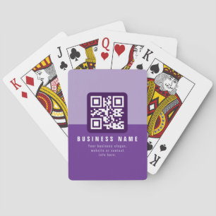 Jeu De Cartes Modèle de code QR moderne modifiable   Purples