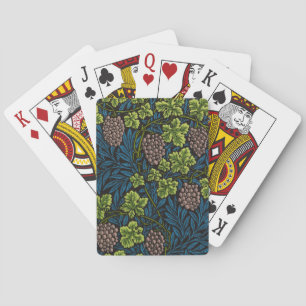 Jeu De Cartes Modèle de vigne de raisin noir sans couture de Wil