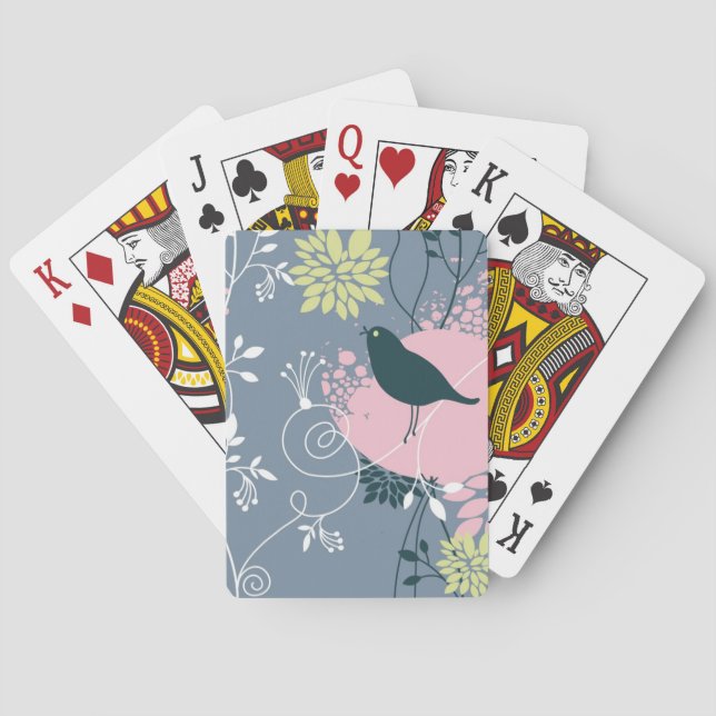Jeu De Cartes Modèle floral (dos)