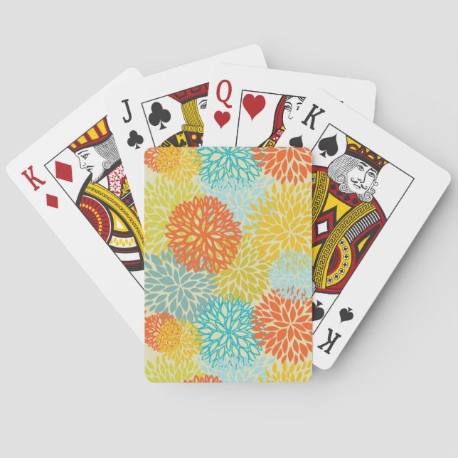 Jeu De Cartes Modèle floral 3 (dos)