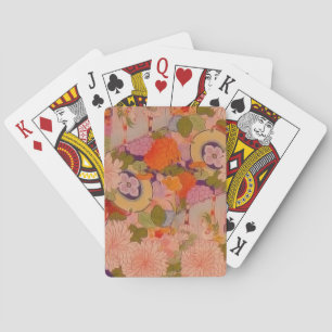 Jeu De Cartes Modèle floral rose kimono
