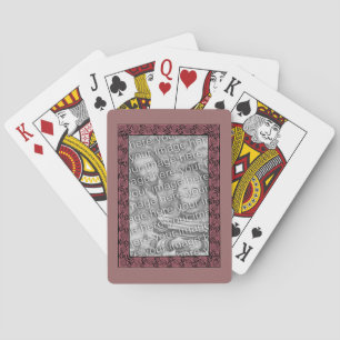Jeu De Cartes Modèle photo de cadre de conception Plum Celtic