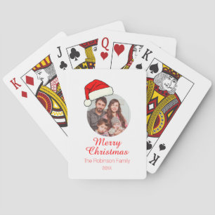 Jeu De Cartes Modèle photo texte personnalisé noël