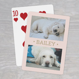 Jeu De Cartes Moderne 2 Photo Dog ou n'importe quel nom Blush ro