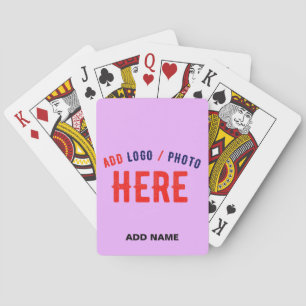 JEU DE CARTES MODERNE MODERNE PERSONNALISABLE MAUVE VÉRIFIÉE MAR