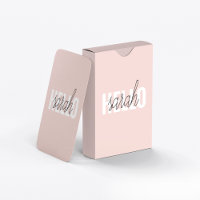 Moderne Pastel Rose Bonjour Et Vous Nom