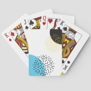 Jeu De Cartes Moderne, simple, amusant, style Memphis art géomét