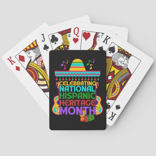 JEU DE CARTES MOIS DU PATRIMOINE HISPANIQUE SUR MESURE (dos)