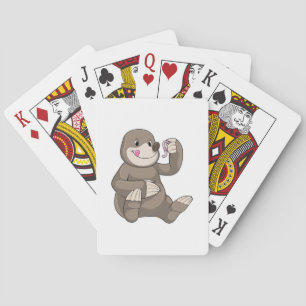 Jeu De Cartes Mole avec ver de terre