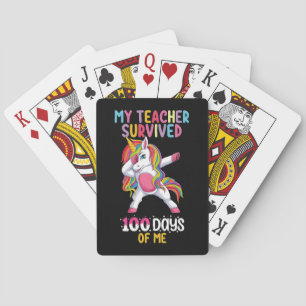 Jeu De Cartes Mon Professeur A Survécu 100 Jours De Moi École Un