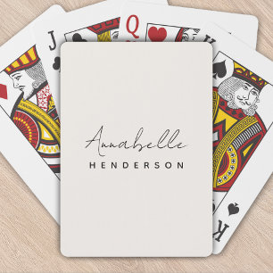 Jeu De Cartes Monogram neutre   Minimalist stylish