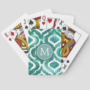 Jeu De Cartes Monogramme   Aquamarine Motif IV