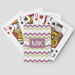 Jeu De Cartes Monogramme Chevron Brick