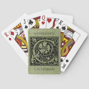 Jeu De Cartes Monogramme de lettre de la lettre C premier