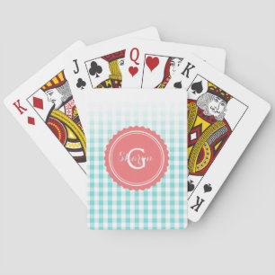 Jeu De Cartes monogramme de très bon goût chic de motif de